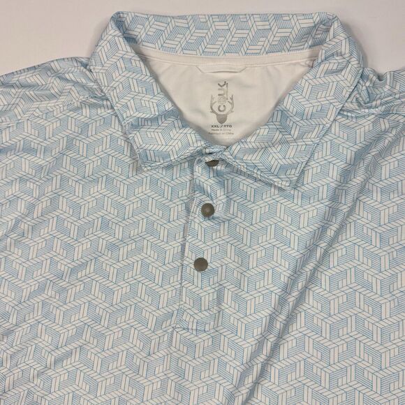 Cutter & Buck CBUK Polo Shirt Mens Size XXL Breathable Golf Light Blue - Picture 5 of 8